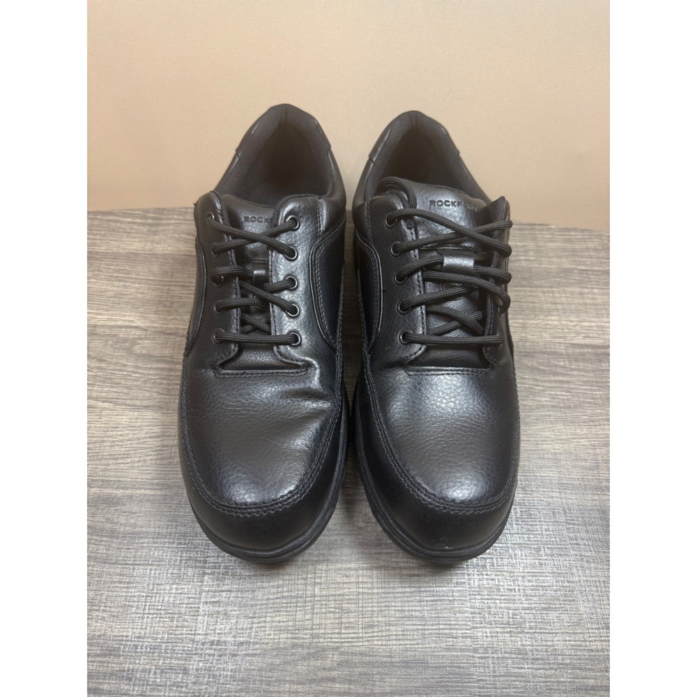 Rockport Mens Eureka Walking Shoes Black Leather Lace Up K71224 Size 13